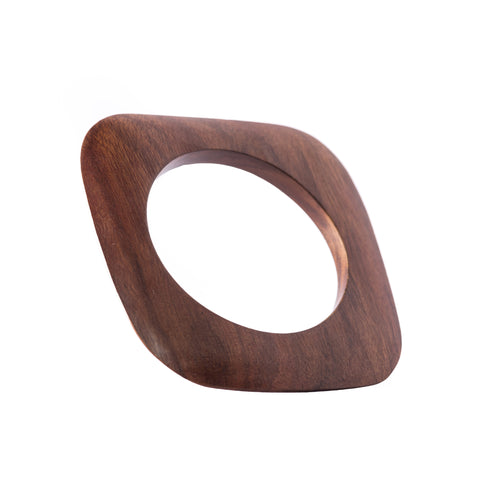 Square Tapered Wood Bangle
